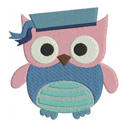 Stickdatei - Ahoi Eule Vollstich